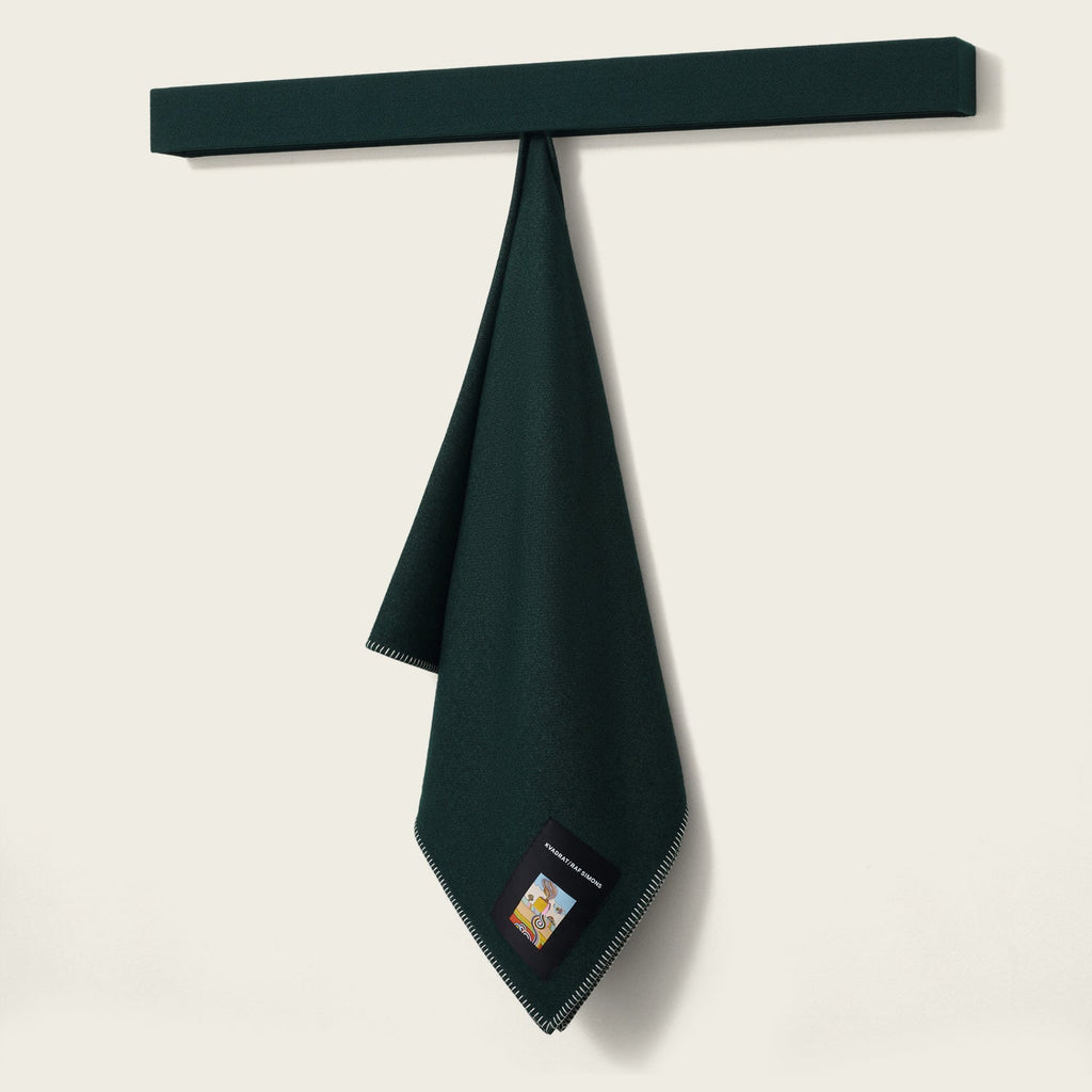 Goodee-Kvadrat/Raf Simons-Lambswool Throw - Color - Dark Green