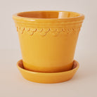 Goodee-Bergs Potter-Copenhagen Ø18 Planter & Saucer - Color - Yellow Glazed