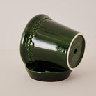 Goodee-Bergs Potter-Copenhagen Ø14 Planter & Saucer - Color - Emerald Glazed