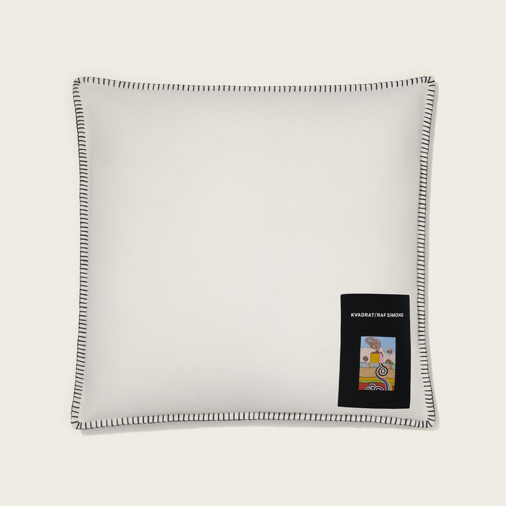 Goodee-Kvadrat/Raf Simons-Lambswool Cushion - Color - Off-White