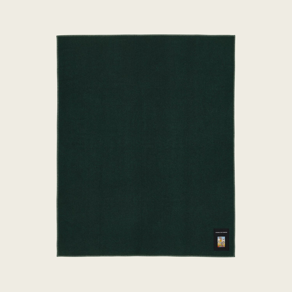 Goodee-Kvadrat/Raf Simons-Lambswool Throw - Color - Dark Green