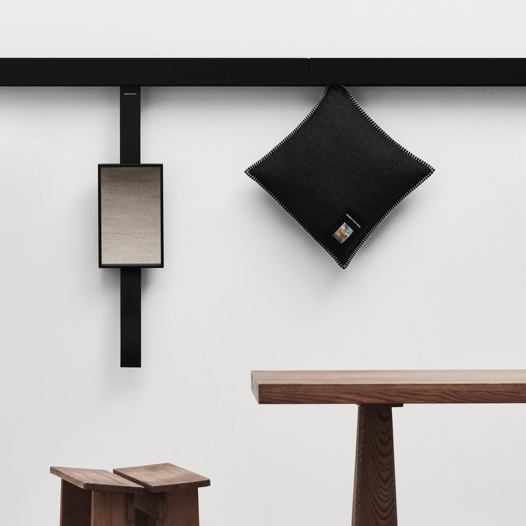 Goodee-Kvadrat/Raf Simons-Lambswool Cushion - Color - Black
