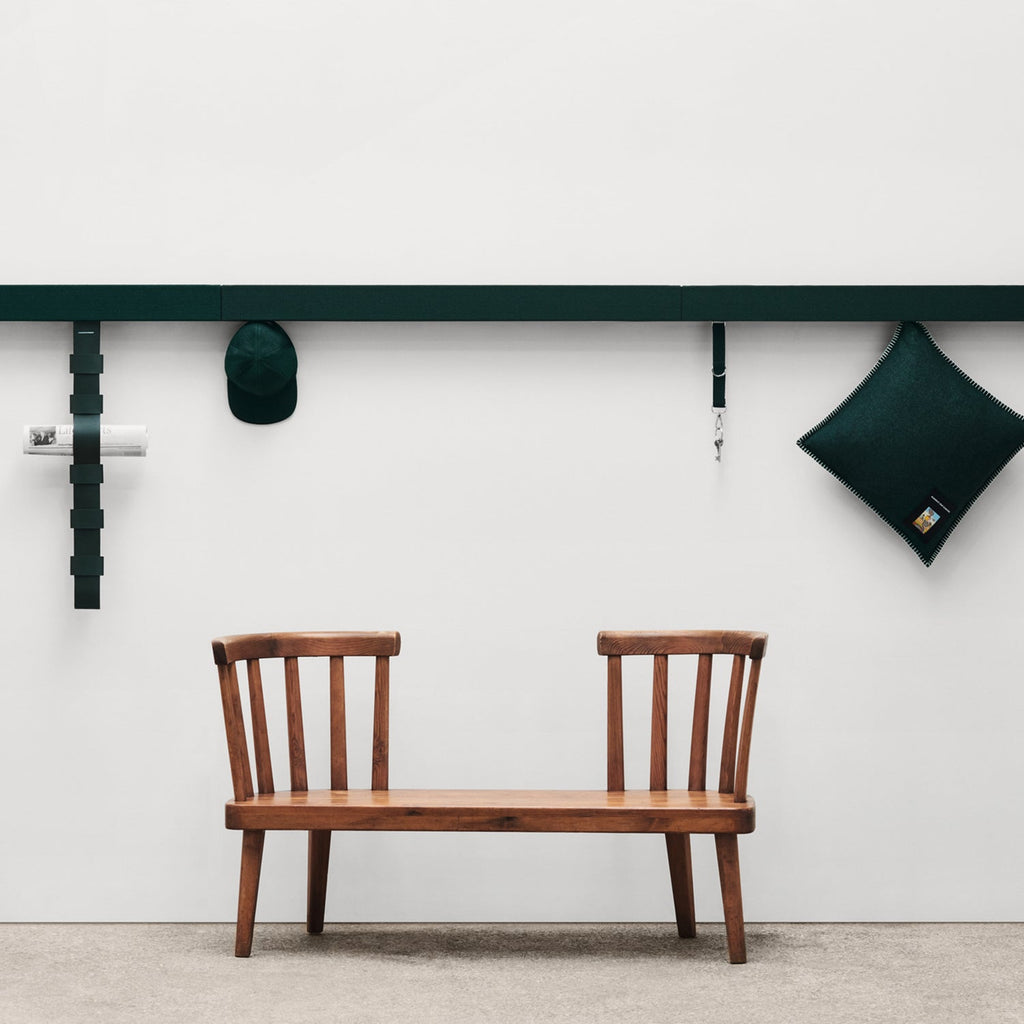Goodee-Kvadrat/Raf Simons-Lambswool Cushion - Color - Dark Green