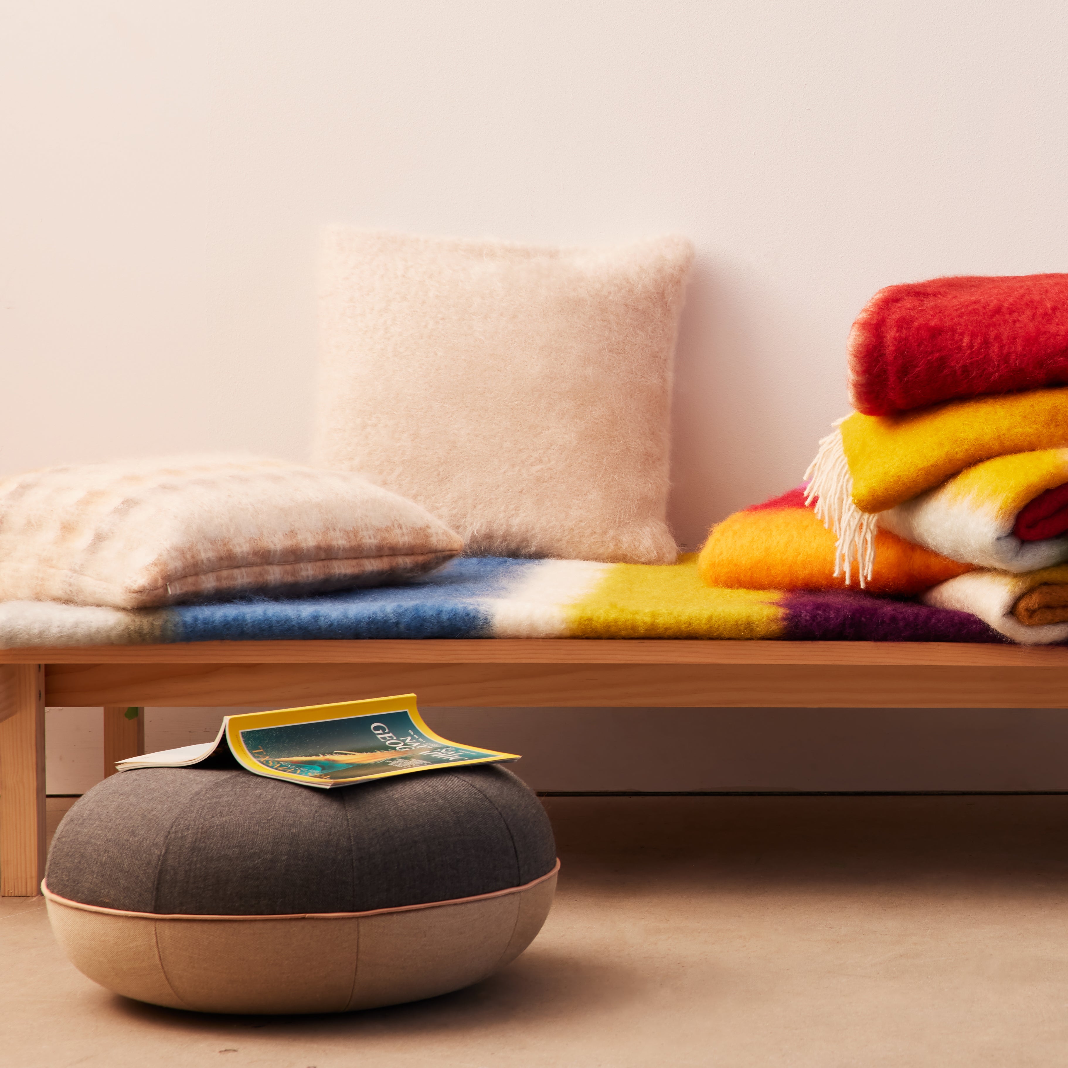 Goodee-Ezcaray-Lisos Cushion Cover - Color - Beige