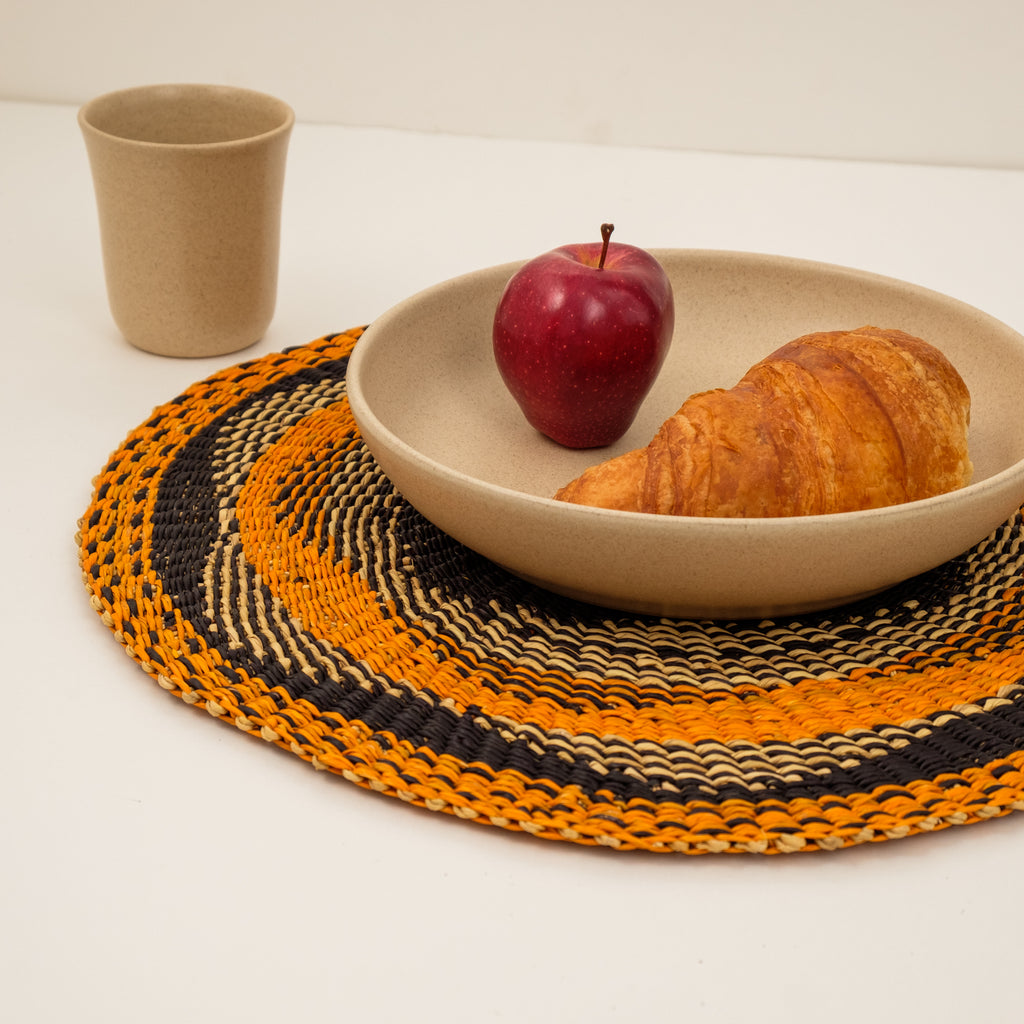 Goodee-Baba Tree-Placemats, set of 4 - Color - Yellow & Black