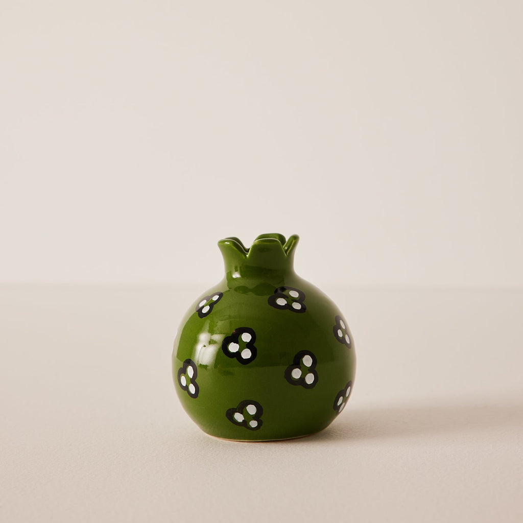 Goodee-Malaika Pomegranate Candle Holder - Color - Green