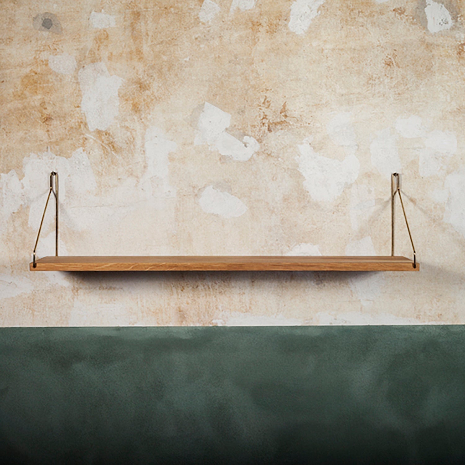 Goodee-Frama-Shelf Natural - Size - D20 W80 - Color - Brass