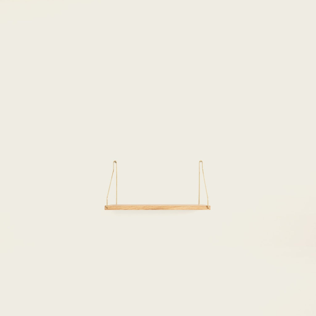 Goodee-Frama-Shelf Natural - Size - D20 W40 - Color - Brass