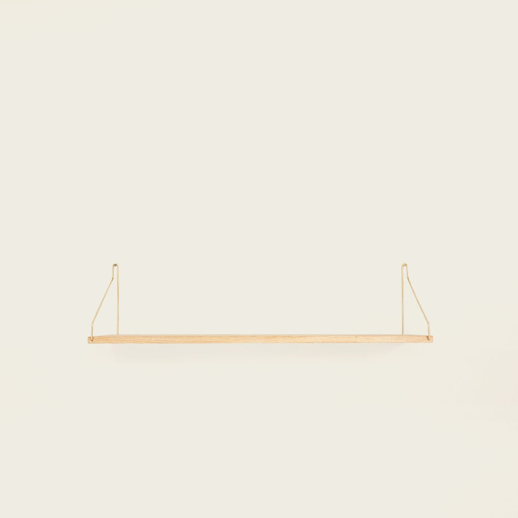 Goodee-Frama-Shelf Natural - Size - D20 W80 - Color - Brass