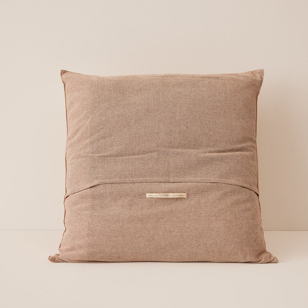 Goodee-Tensira-Square Cushion - Color - Beige Tie-Dye & Pale Brown