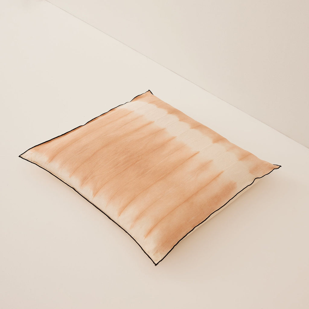 Goodee-Tensira-Square Cushion - Color - Soft Copper Tie-Dye & Off-white