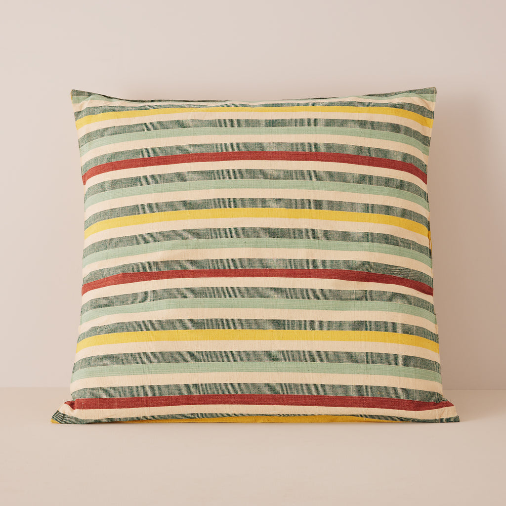 Goodee-Tensira-Square Cushion - Collaboration - Color - Forest Stripes