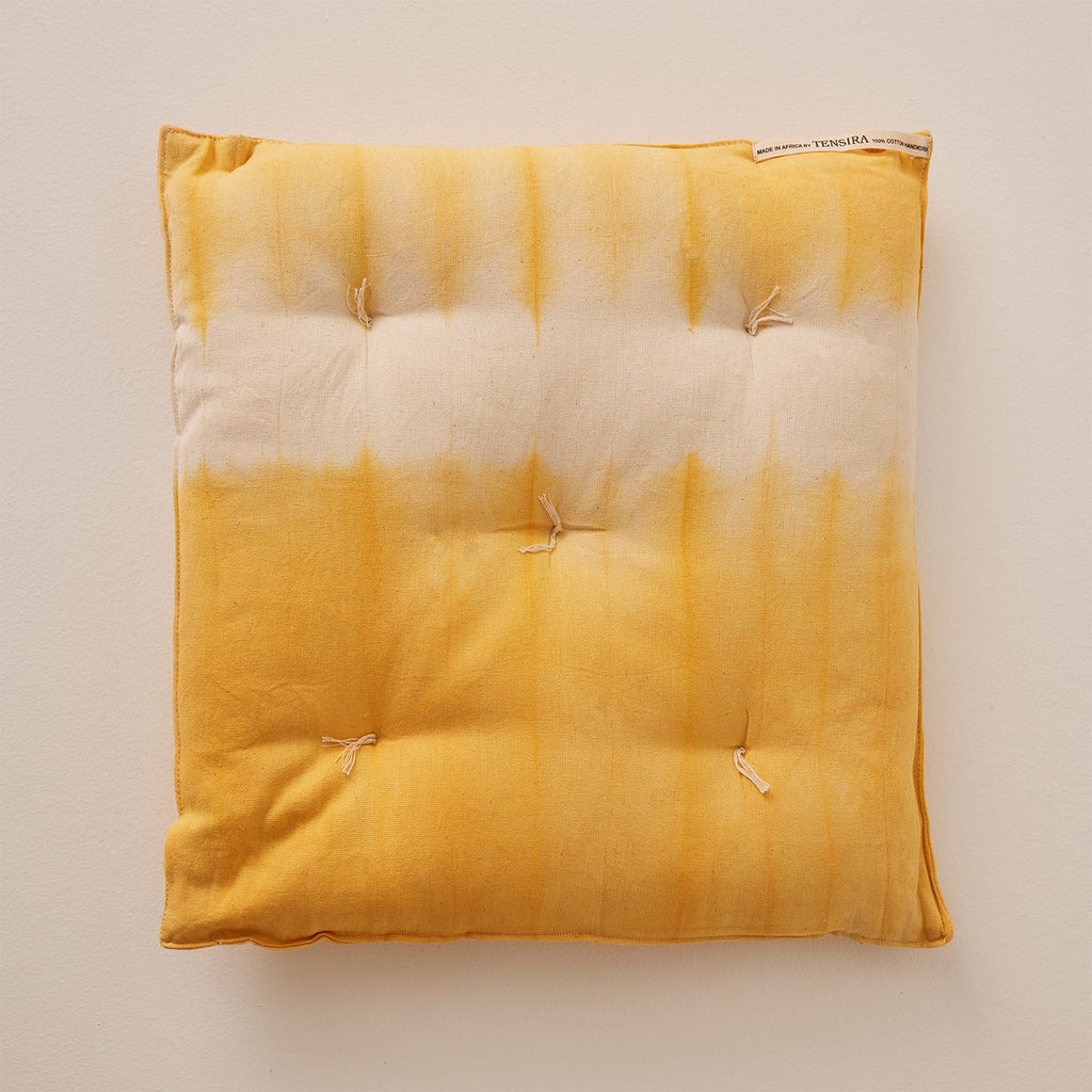 Goodee-Tensira-Chair Cushion - Color - Golden Yellow Tie-Dye