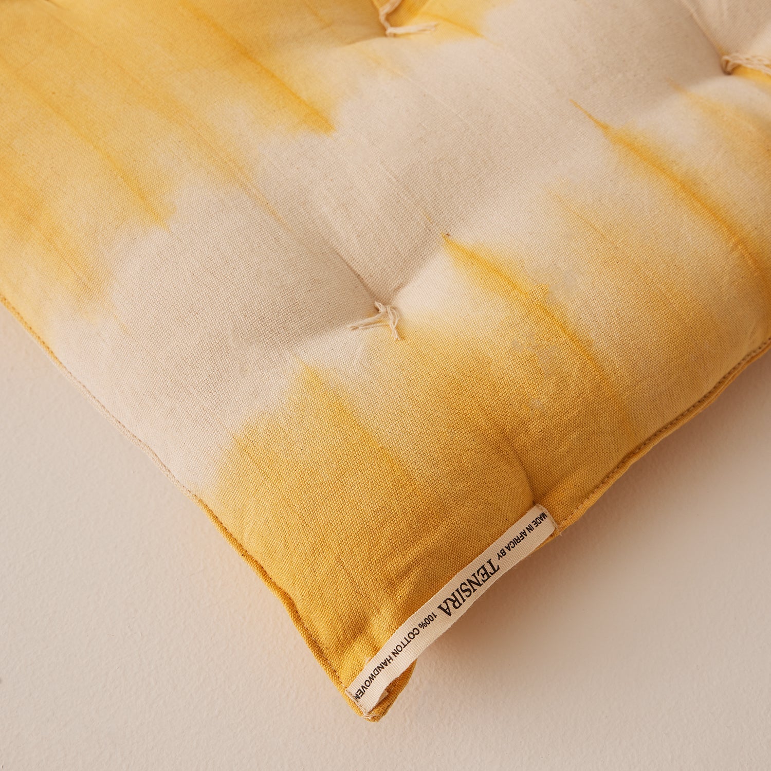 Goodee-Tensira-Chair Cushion - Color - Golden Yellow Tie-Dye