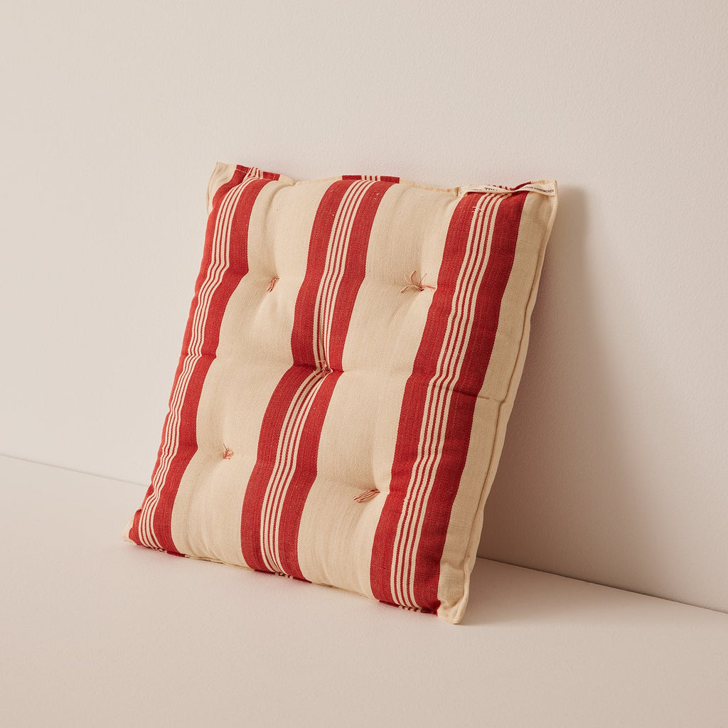 Goodee-Tensira-Chair Cushion - Color - Red & Off-White