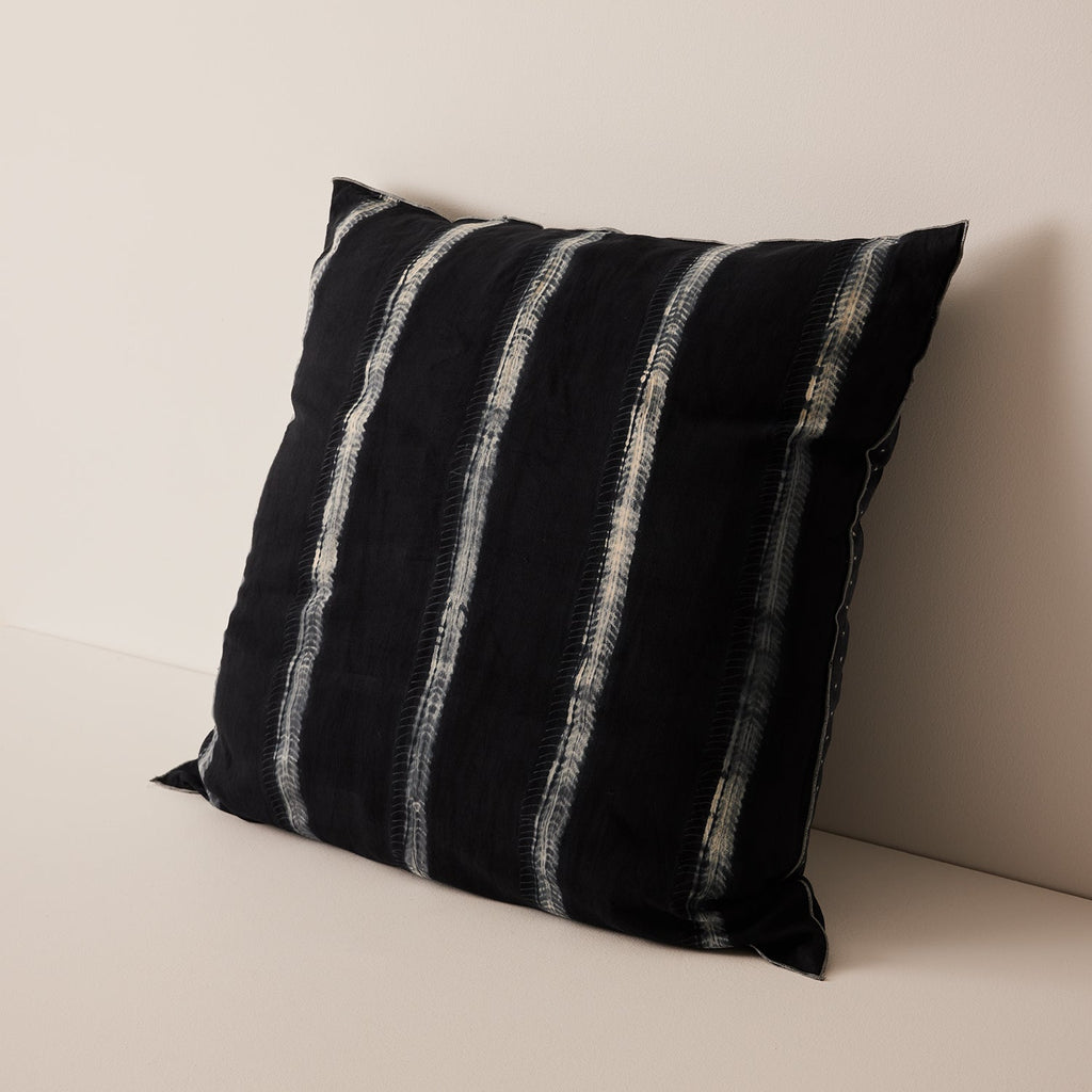 Goodee-Tensira-Square Floor Cushion - Color - Black Tie Dye