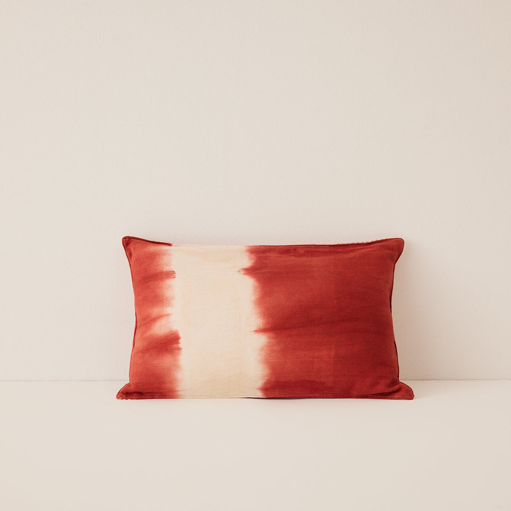 Goodee-Tensira-Mini Cushion - Couleur - Rouge sanglant tie-dye & Off-White