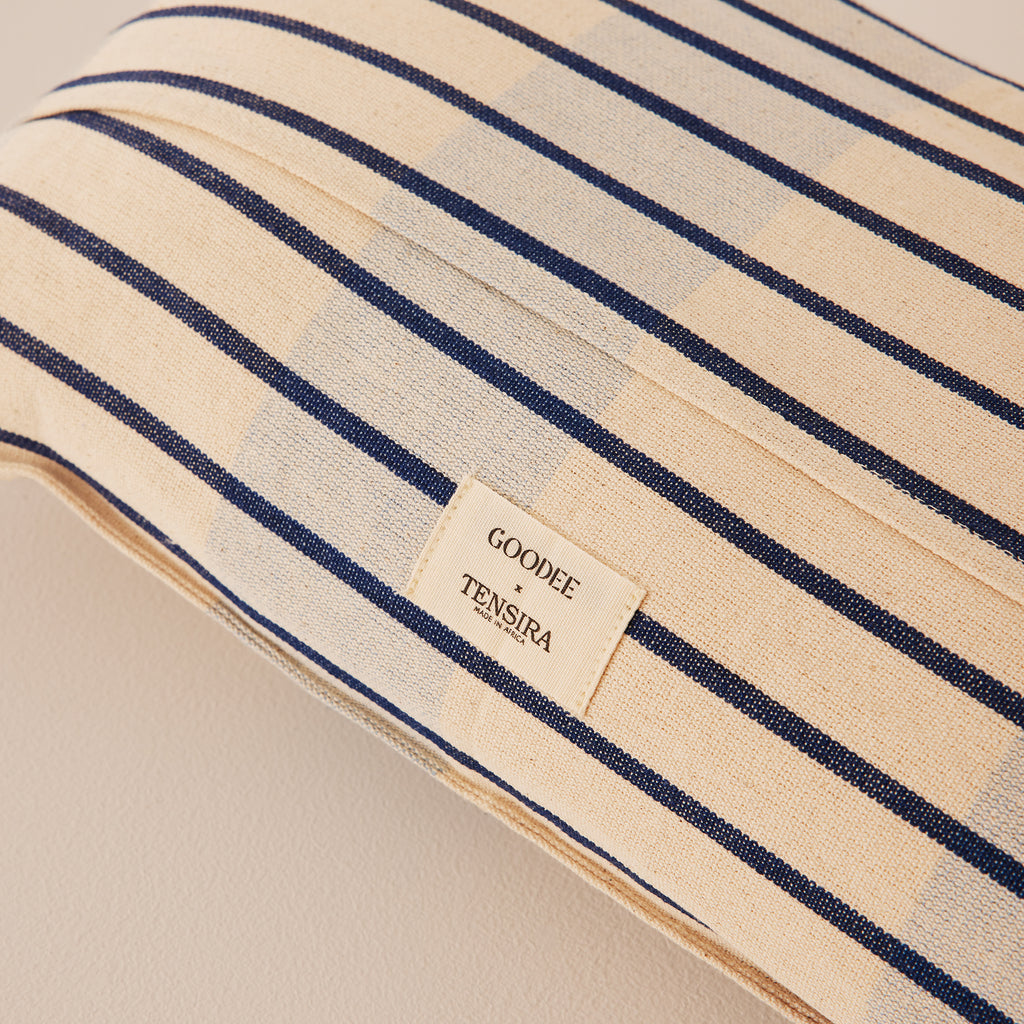 Goodee-Tensira-Mini Cushion - Collaboration - Color - Ocean Stripes