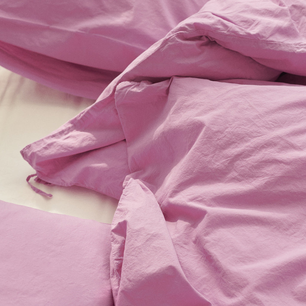 Goodee-Tekla-Couverture de lit - Couleur - Rose mauve