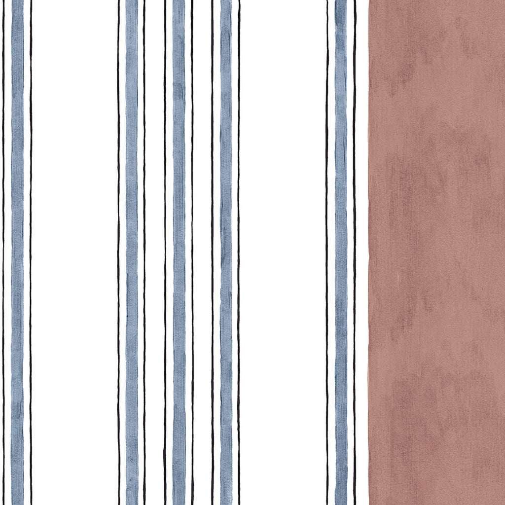 Goodee-Coordonné Wallpaper-Raya - Color - Ciruela