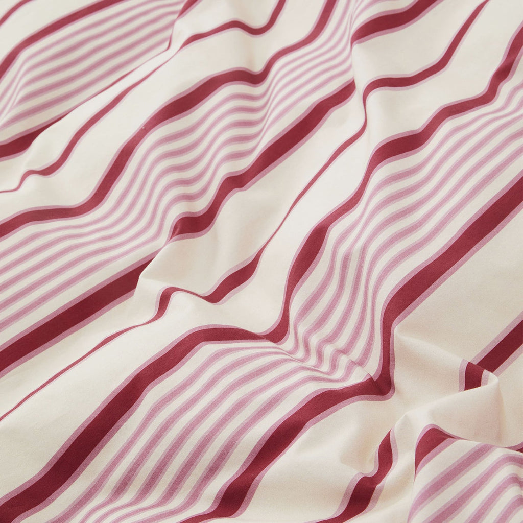 Goodee-Tekla-Duvet Cover - Color - Pink Mattress Stripes