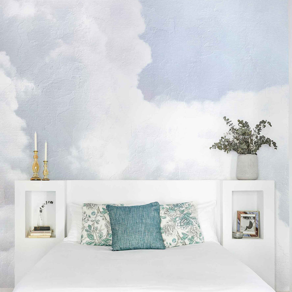 Goodee-Coordonné Wallpaper Clouds Mural - Color - Light Blue
