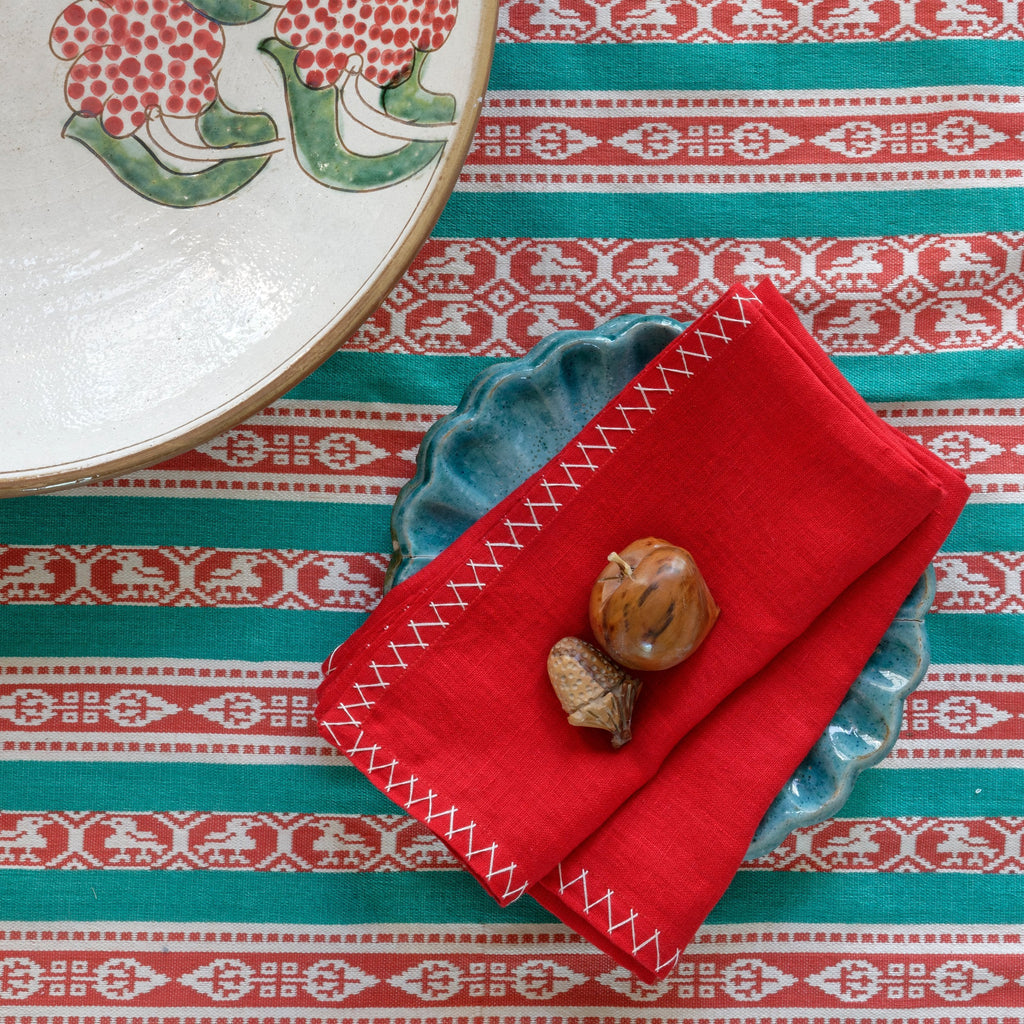 Goodee-Malaika Julia Napkin, set of 2 - Color - Red