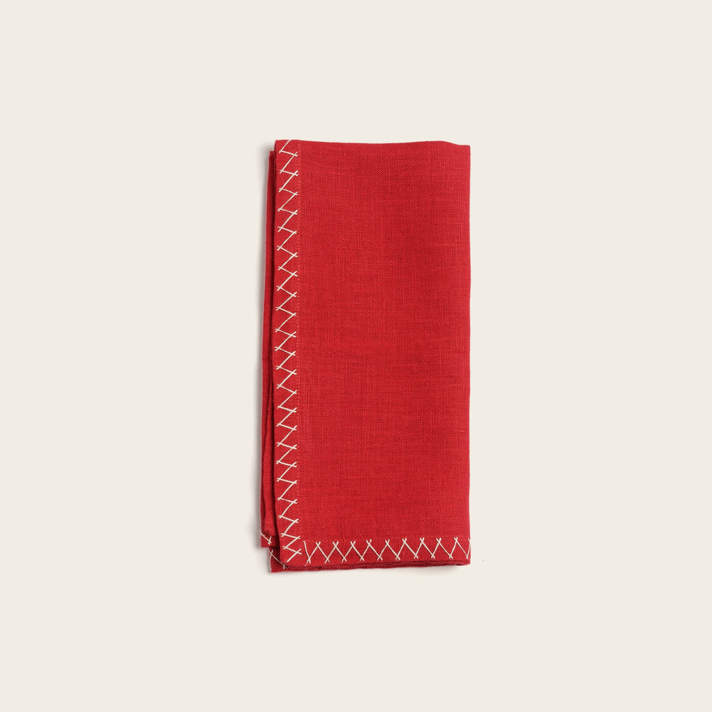 Goodee-Malaika Julia Napkin, set of 2 - Color - Red